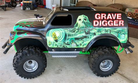 mini grave digger body|small grave digger monster truck.